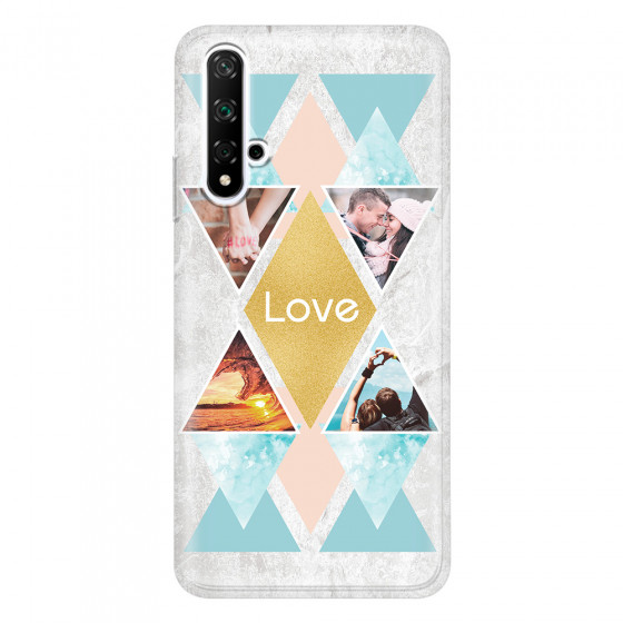 HONOR - Honor 20 - Soft Clear Case - Triangle Love Photo