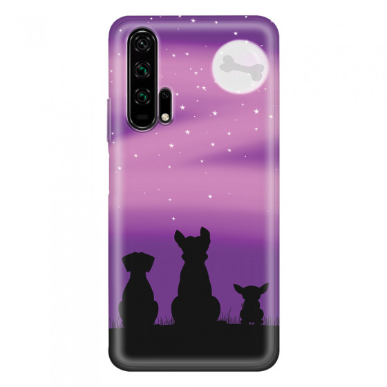 HONOR - Honor 20 Pro - Soft Clear Case - Dog's Desire Violet Sky