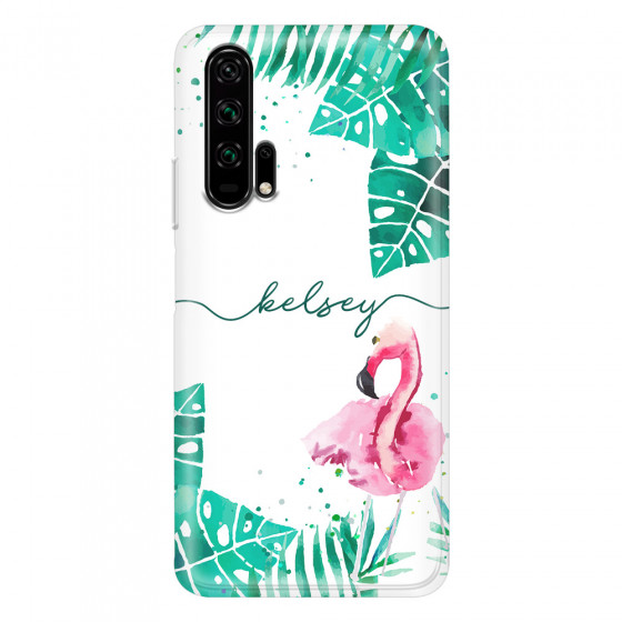 HONOR - Honor 20 Pro - Soft Clear Case - Flamingo Watercolor