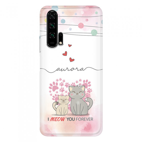 HONOR - Honor 20 Pro - Soft Clear Case - I Meow You Forever