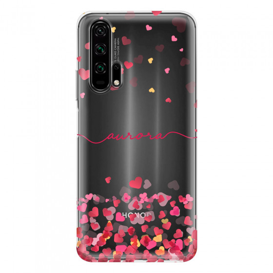 HONOR - Honor 20 Pro - Soft Clear Case - Scattered Hearts