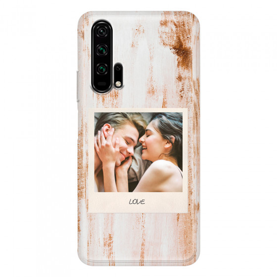 HONOR - Honor 20 Pro - Soft Clear Case - Wooden Polaroid