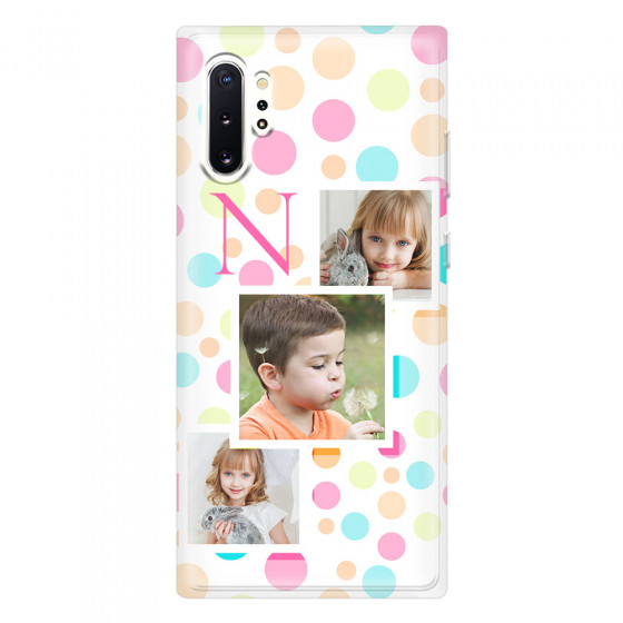 SAMSUNG - Galaxy Note 10 Plus - Soft Clear Case - Cute Dots Initial