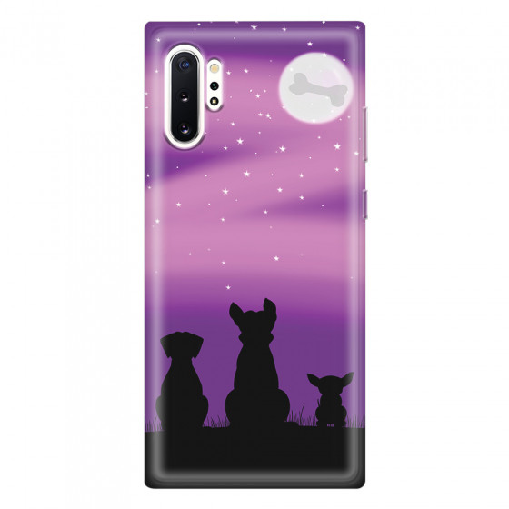 SAMSUNG - Galaxy Note 10 Plus - Soft Clear Case - Dog's Desire Violet Sky