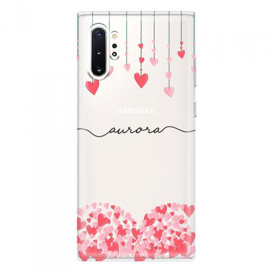 SAMSUNG - Galaxy Note 10 Plus - Soft Clear Case - Love Hearts Strings