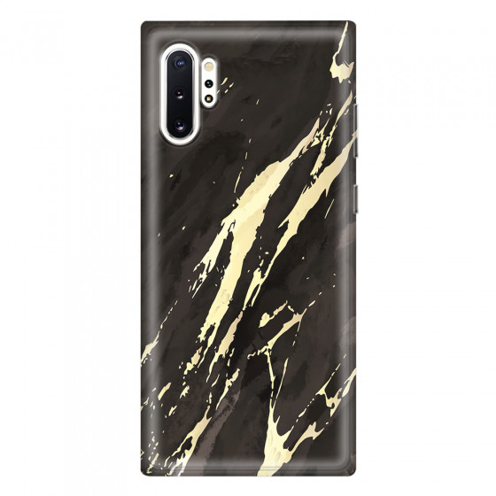 SAMSUNG - Galaxy Note 10 Plus - Soft Clear Case - Marble Ivory Black