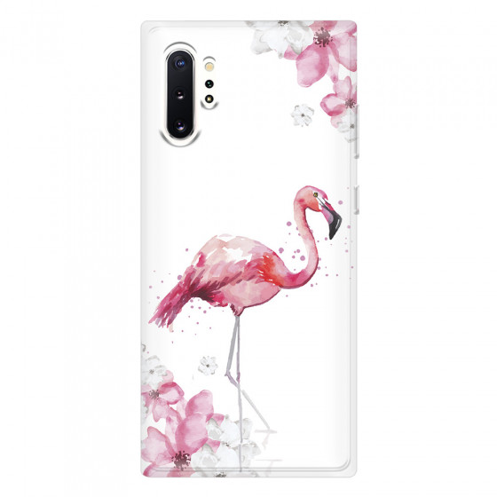 SAMSUNG - Galaxy Note 10 Plus - Soft Clear Case - Pink Tropes