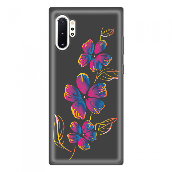 SAMSUNG - Galaxy Note 10 Plus - Soft Clear Case - Spring Flowers In The Dark
