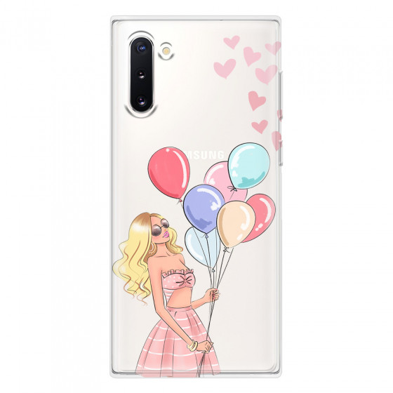 SAMSUNG - Galaxy Note 10 - Soft Clear Case - Balloon Party