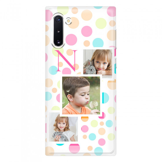 SAMSUNG - Galaxy Note 10 - Soft Clear Case - Cute Dots Initial