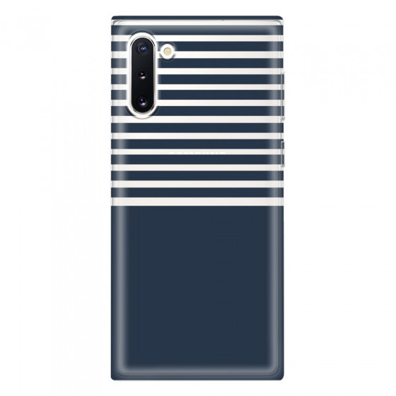 SAMSUNG - Galaxy Note 10 - Soft Clear Case - Life in Blue Stripes