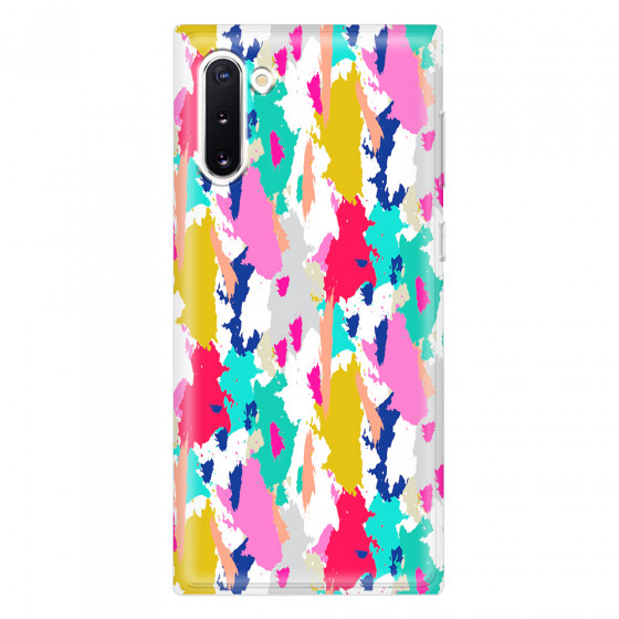 SAMSUNG - Galaxy Note 10 - Soft Clear Case - Paint Strokes