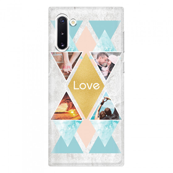 SAMSUNG - Galaxy Note 10 - Soft Clear Case - Triangle Love Photo