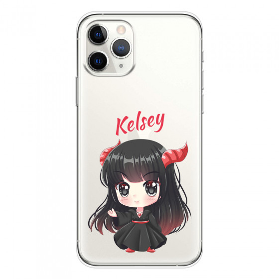 APPLE - iPhone 11 Pro - Soft Clear Case - Chibi Kelsey