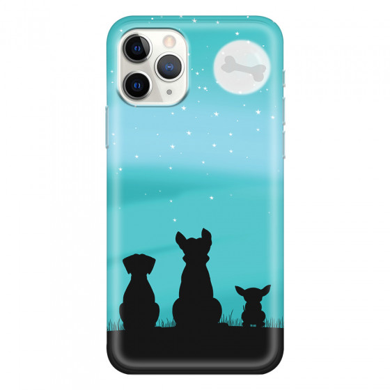 APPLE - iPhone 11 Pro - Soft Clear Case - Dog's Desire Blue Sky