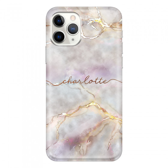 APPLE - iPhone 11 Pro Max - Soft Clear Case - Marble Rootage