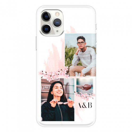 APPLE - iPhone 11 Pro Max - Soft Clear Case - Sakura Love Photo