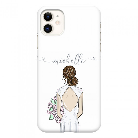 APPLE - iPhone 11 - 3D Snap Case - Bride To Be Brunette II. Dark