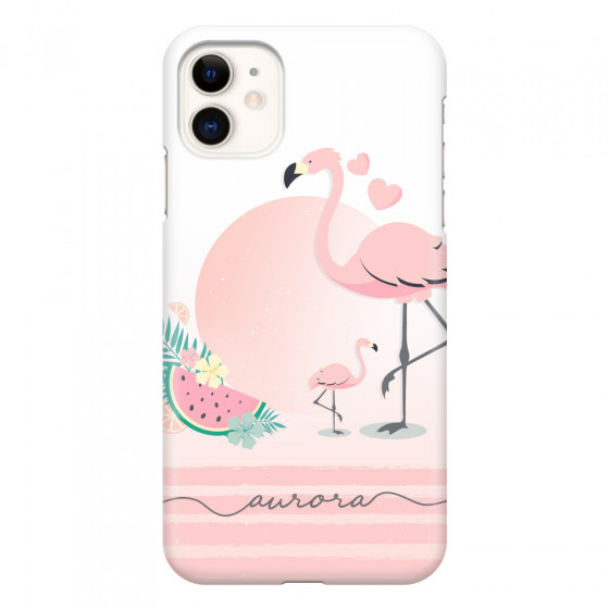 APPLE - iPhone 11 - 3D Snap Case - Flamingo Vibes Handwritten