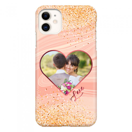 APPLE - iPhone 11 - 3D Snap Case - Glitter Love Heart Photo