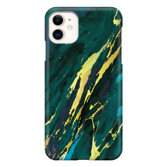APPLE - iPhone 11 - 3D Snap Case - Marble Emerald Green