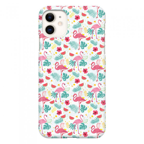 APPLE - iPhone 11 - 3D Snap Case - Tropical Flamingo II