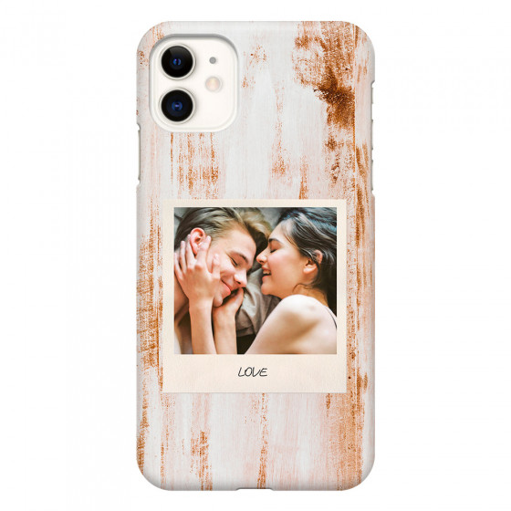 APPLE - iPhone 11 - 3D Snap Case - Wooden Polaroid