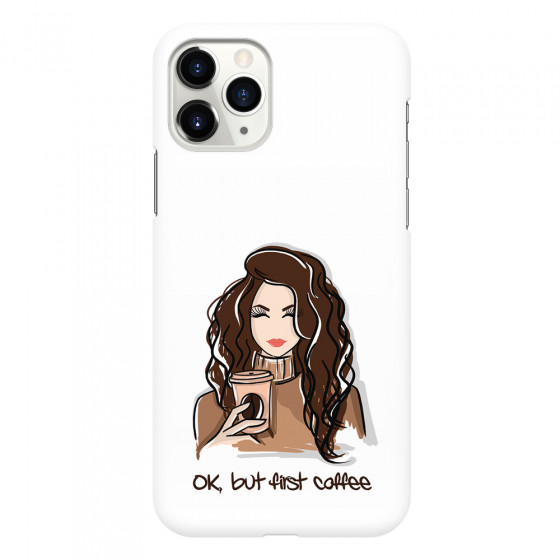 APPLE - iPhone 11 Pro - 3D Snap Case - But First Coffee
