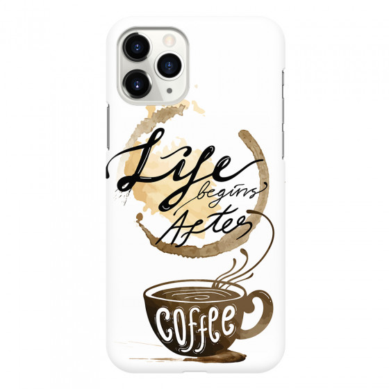 APPLE - iPhone 11 Pro - 3D Snap Case - Life begins after coffee