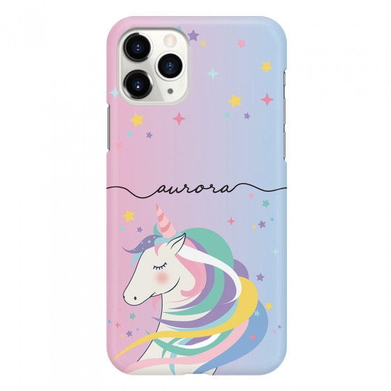 APPLE - iPhone 11 Pro - 3D Snap Case - Pink Unicorn Handwritten