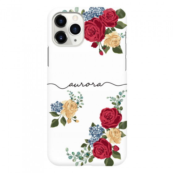 APPLE - iPhone 11 Pro - 3D Snap Case - Red Floral Handwritten