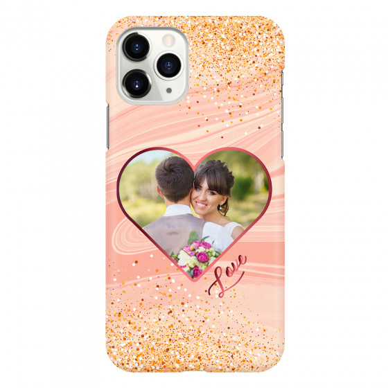 APPLE - iPhone 11 Pro Max - 3D Snap Case - Glitter Love Heart Photo
