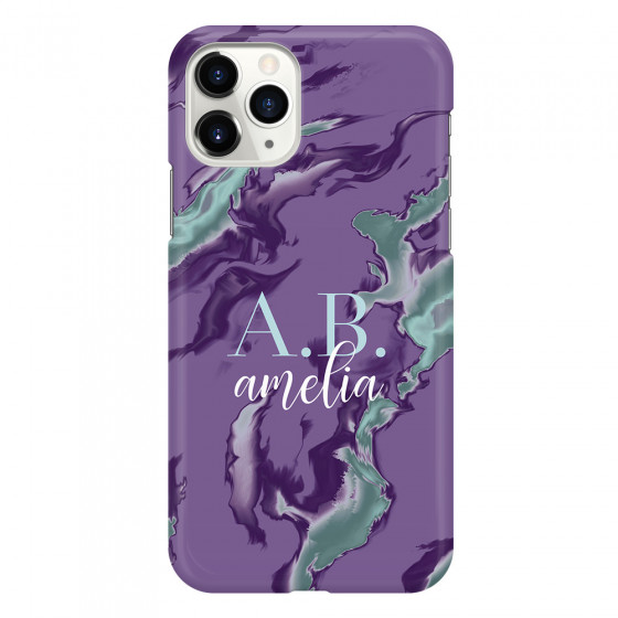 APPLE - iPhone 11 Pro Max - 3D Snap Case - Streamflow Violet Ocean