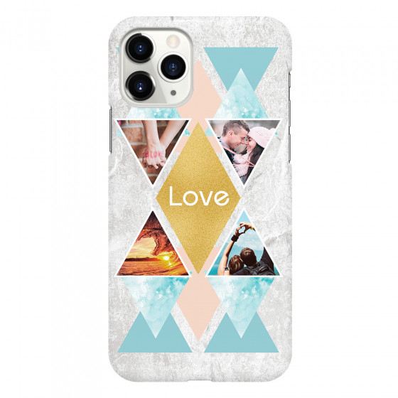 APPLE - iPhone 11 Pro Max - 3D Snap Case - Triangle Love Photo