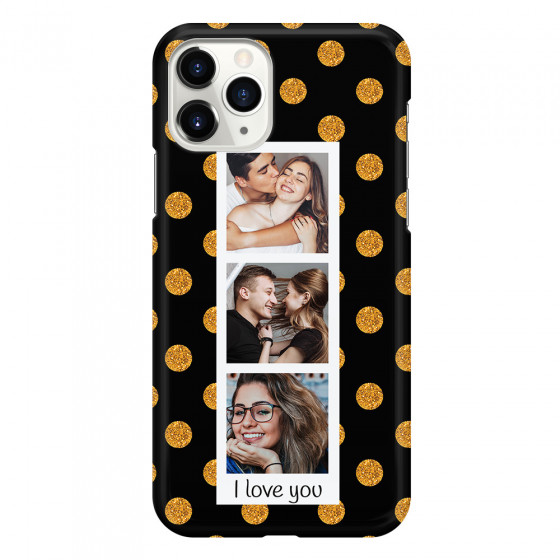 APPLE - iPhone 11 Pro Max - 3D Snap Case - Triple Love Dots Photo