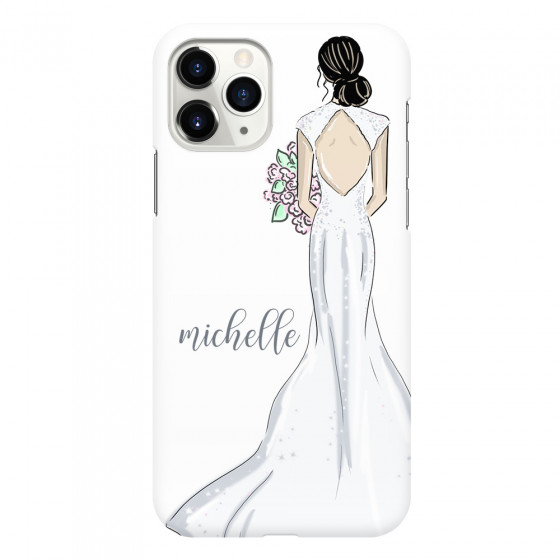 APPLE - iPhone 11 Pro Max - 3D Snap Case - Bride To Be Blackhair Dark