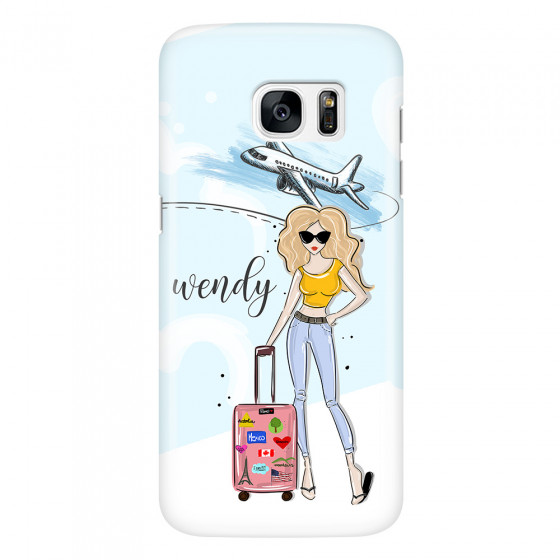 SAMSUNG - Galaxy S7 Edge - 3D Snap Case - Travelers Duo Blonde