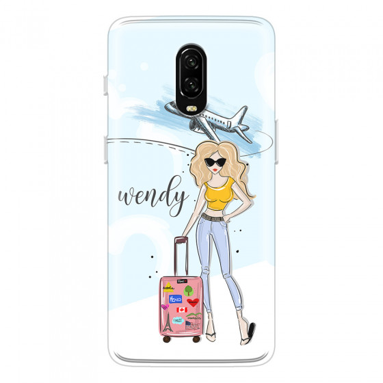ONEPLUS - OnePlus 6T - Soft Clear Case - Travelers Duo Blonde