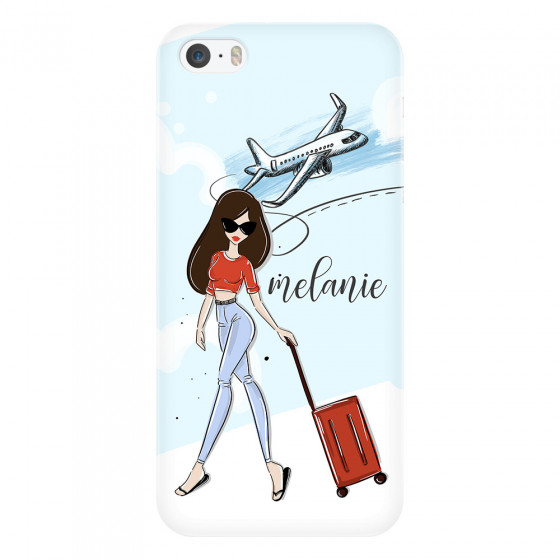 APPLE - iPhone 5S/SE - 3D Snap Case - Travelers Duo Brunette