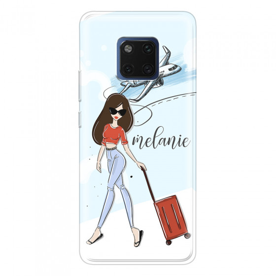 HUAWEI - Mate 20 Pro - Soft Clear Case - Travelers Duo Brunette