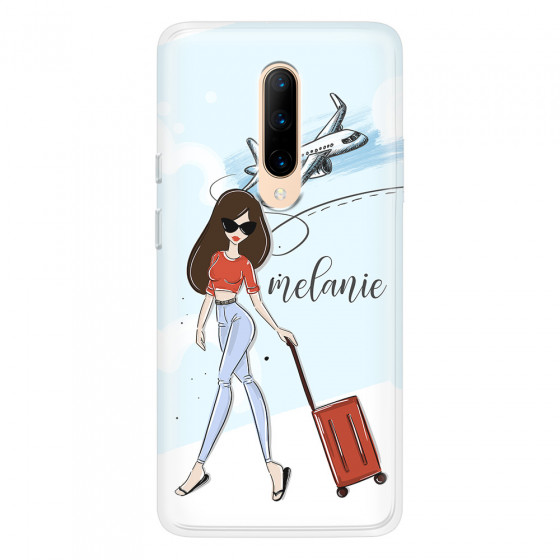 ONEPLUS - OnePlus 7 Pro - Soft Clear Case - Travelers Duo Brunette