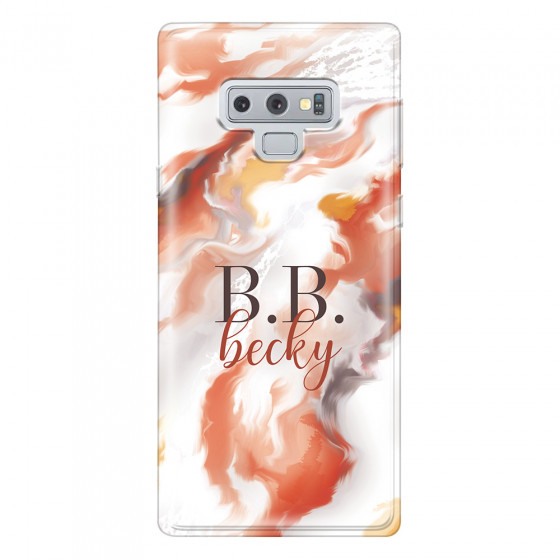 SAMSUNG - Galaxy Note 9 - Soft Clear Case - Streamflow Autumn Passion