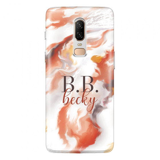 ONEPLUS - OnePlus 6 - Soft Clear Case - Streamflow Autumn Passion