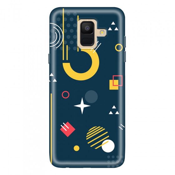 SAMSUNG - Galaxy A6 2018 - Soft Clear Case - Retro Style Series II.