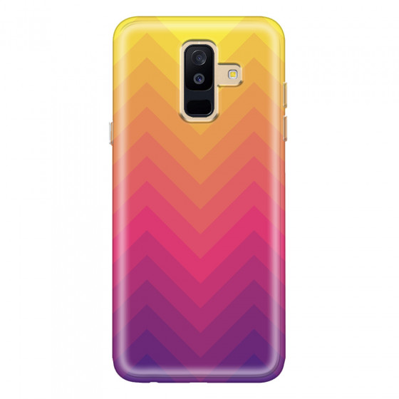SAMSUNG - Galaxy A6 Plus 2018 - Soft Clear Case - Retro Style Series VII.