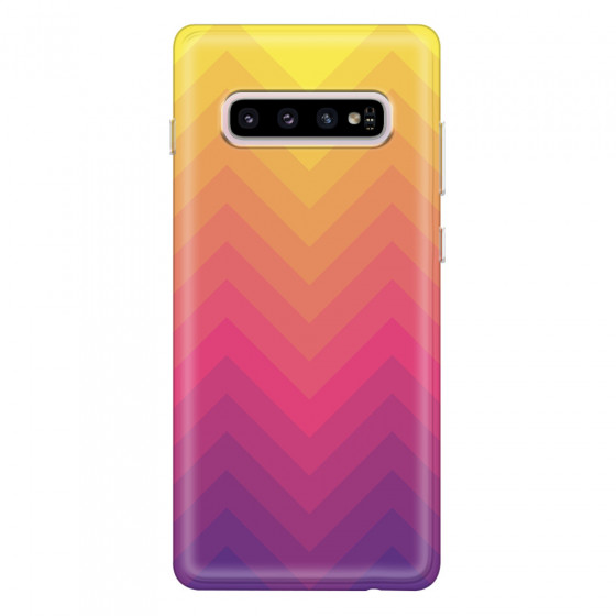 SAMSUNG - Galaxy S10 - Soft Clear Case - Retro Style Series VII.