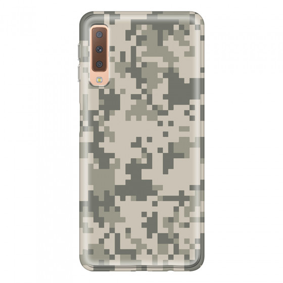 SAMSUNG - Galaxy A7 2018 - Soft Clear Case - Digital Camouflage