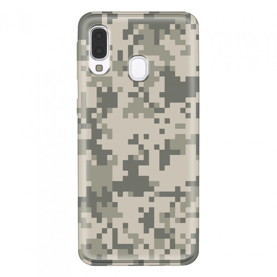 SAMSUNG - Galaxy A40 - Soft Clear Case - Digital Camouflage