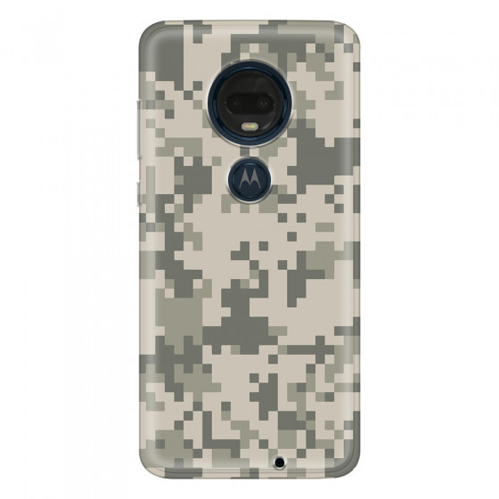 MOTOROLA by LENOVO - Moto G7 Plus - Soft Clear Case - Digital Camouflage