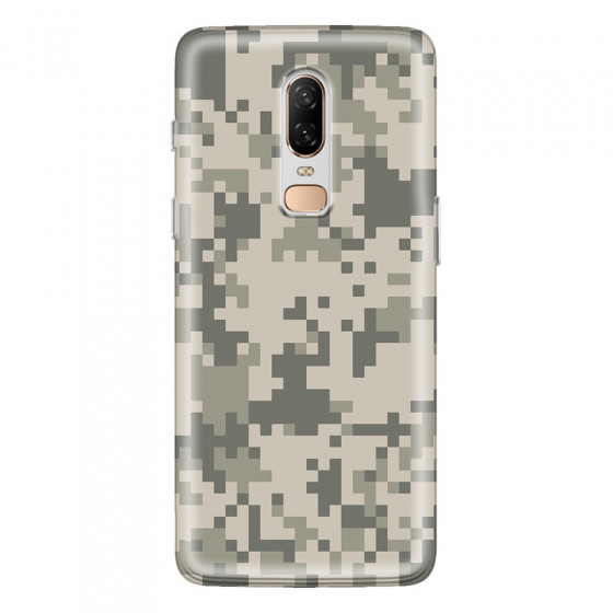 ONEPLUS - OnePlus 6 - Soft Clear Case - Digital Camouflage